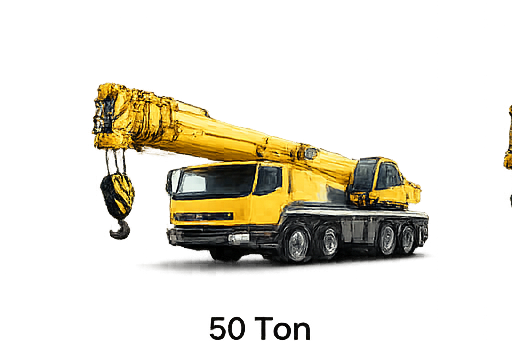 50 Ton Mobile Crane Rental in Dubai UAE